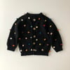 Rainbowpopcorn Cardigan, Black