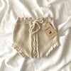 Rococo Bloomer and Bonnet Set - 100% Baby Alpaca