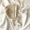 Rococo Bloomer and Bonnet Set - 100% Baby Alpaca