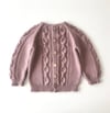 Rococo Cardigan, Dusty rose