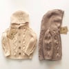 Rococo Hoodie Cardigan, Natural