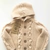 Rococo Hoodie Cardigan, Natural