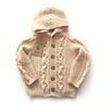 Rococo Hoodie Cardigan, Natural