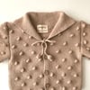 Sailor Popcorn Cardigan, Beige