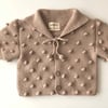 Sailor Popcorn Cardigan, Beige