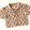 Sailor Popcorn Cardigan, Beige