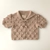 Sailor Popcorn Cardigan, Beige