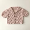 Sailor Popcorn Cardigan, Powder pink