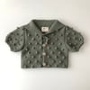 Sailor Popcorn Cardigan, Sage