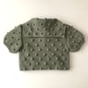 Sailor Popcorn Cardigan, Sage