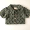 Sailor Popcorn Cardigan, Sage