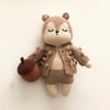Squirrel + Acorn + Popcorn Cardigan Set