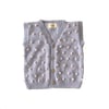 V-Neck Popcorn Vest, Custom Color