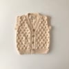 V-Neck Popcorn Vest, Custom Color