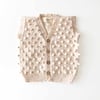 V-Neck Popcorn Vest, Exclusive Confetti - Pumpkin Spice
