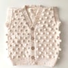 V-Neck Popcorn Vest, Exclusive Confetti - Pumpkin Spice