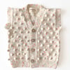 V-Neck Popcorn Vest, Exclusive Confetti - Pineapple
