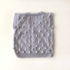V-Neck Popcorn Vest, Periwinkle