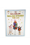 13 Adet Şeffaf Balon Standı 140 cm
