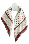 Benek Desenli Zr Saten Fular 50*50 cm