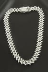 Chain Zirkon Taşlı Lüks Çelik Kolye