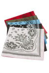 Çiçek Desenli Keten Bandana 50*50