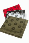 Çiçek Desenli Keten Bandana 50*50