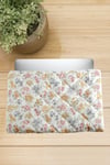 Çiçek Desenli Labtop Bilgisayar Çantası 13*14 inç