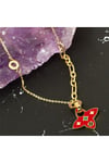 Çiçek Lüks Çelik Kolye
