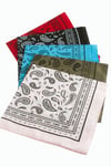 Çini Desenli Keten Bandana 50*50