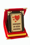 Dünyanın En Güzel Kadınına Plaketi