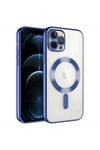iPhone 12 Pro Lüx Magsaff Lazer Silikon Kılıf (Kamera Korumalı)
