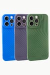 iPhone 15 Pro Max Çizgili Lüx Gear Silikon Kılıf