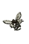 Kelebek Taşlı Minik Metal Mandal Toka 2,5 cm