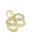 Oval Taşlı Minik Metal Mandal Toka 2,5 cm
