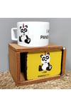 Panda Ahşap Kutulu Kupa