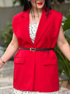     VELVET RED Blazer Yelek