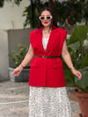     VELVET RED Blazer Yelek