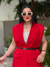     VELVET RED Blazer Yelek