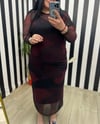 BORDO TÜL ELBİSE 