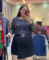 LACİVERT TÜL BLUZ