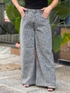 LEOPARD WIDE JEAN GRİ