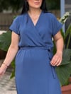 LIVORA Kruvaze Elbise indigo