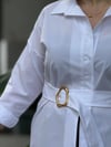 Monaco White Kemerli Gömlek