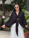 NOIR DOTS Midi Etek Beyaz