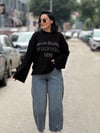 POMELLA OVERSİZE TRİKO SİYAH