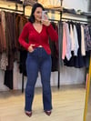 POMELLA TRİKO BLUZ KIRMIZI