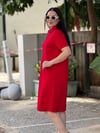 RUBY Polo Elbise Kırmızı 