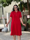 RUBY Polo Elbise Kırmızı 