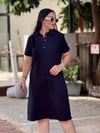 RUBY Polo Elbise Lacivert 